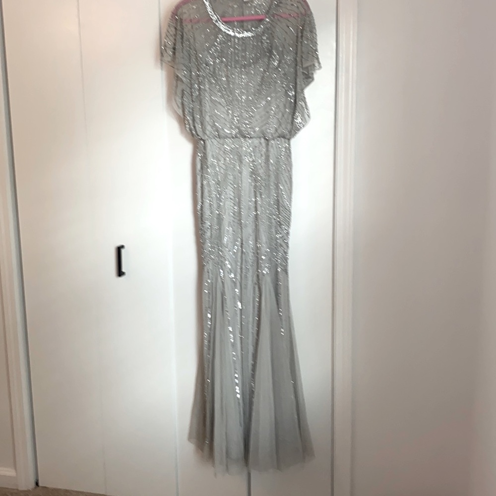 Gown by Aidan Mattox,stunning beadwork- new